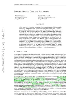 Model-Based Offline Planning