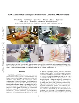 PLACE: Proximity Learning of Articulation and Contact in 3D Environments