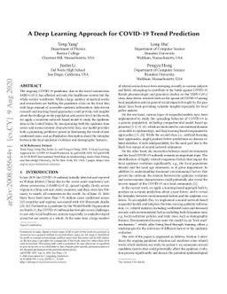 A Deep Learning Approach for COVID-19 Trend Prediction
