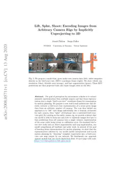 Lift, Splat, Shoot: Encoding Images From Arbitrary Camera Rigs by
  Implicitly Unprojecting to 3D