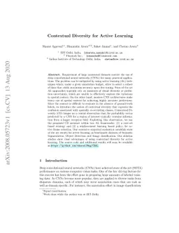 Contextual Diversity for Active Learning