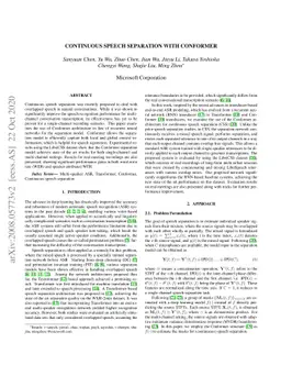 Continuous Speech Separation with Conformer