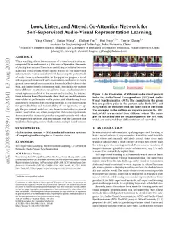 Look, Listen, and Attend: Co-Attention Network for Self-Supervised
  Audio-Visual Representation Learning