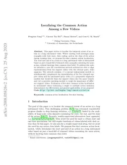 Localizing the Common Action Among a Few Videos