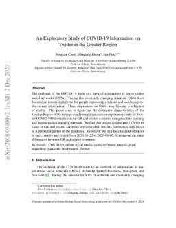 An Exploratory Study of COVID-19 Information on Twitter in the Greater
  Region