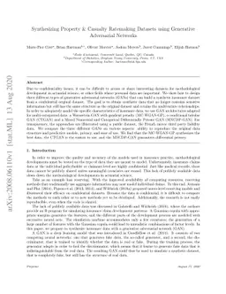 Synthesizing Property & Casualty Ratemaking Datasets using Generative
  Adversarial Networks