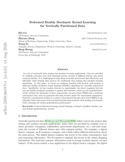 Federated Doubly Stochastic Kernel Learning for Vertically Partitioned
  Data