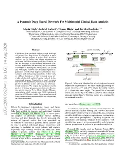 A Dynamic Deep Neural Network For Multimodal Clinical Data Analysis