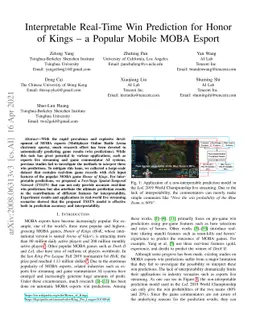 Interpretable Real-Time Win Prediction for Honor of Kings, a Popular
  Mobile MOBA Esport