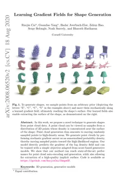 Learning Gradient Fields for Shape Generation