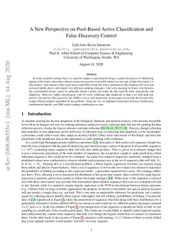 A New Perspective on Pool-Based Active Classification and
  False-Discovery Control