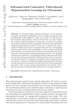 Self-supervised Contrastive Video-Speech Representation Learning for
  Ultrasound
