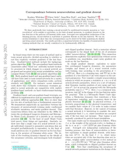 Correspondence between neuroevolution and gradient descent