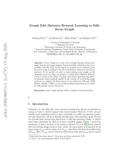 Graph Edit Distance Reward: Learning to Edit Scene Graph