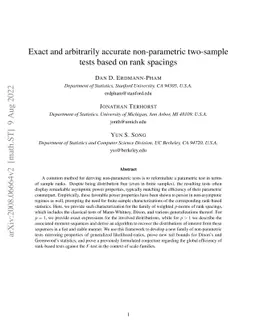 Exact and arbitrarily accurate non-parametric two-sample tests based on
  rank spacings
