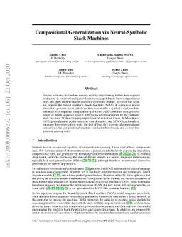 Compositional Generalization via Neural-Symbolic Stack Machines