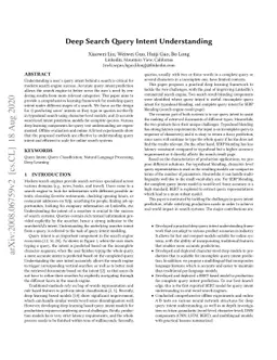 Deep Search Query Intent Understanding