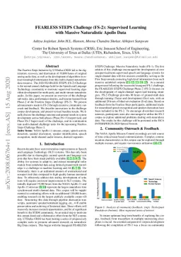 FEARLESS STEPS Challenge (FS-2): Supervised Learning with Massive
  Naturalistic Apollo Data
