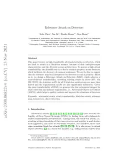 Relevance Attack on Detectors