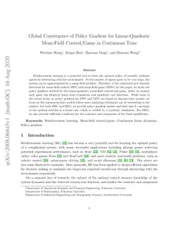 Global Convergence of Policy Gradient for Linear-Quadratic Mean-Field
  Control/Game in Continuous Time