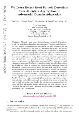We Learn Better Road Pothole Detection: from Attention Aggregation to
  Adversarial Domain Adaptation