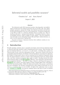 Inferential models and possibility measures
