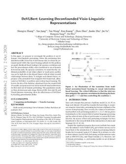 DeVLBert: Learning Deconfounded Visio-Linguistic Representations