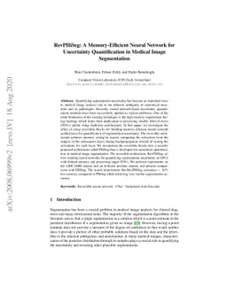 RevPHiSeg: A Memory-Efficient Neural Network for Uncertainty
  Quantification in Medical Image Segmentation