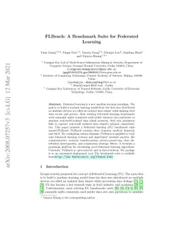 FLBench: A Benchmark Suite for Federated Learning