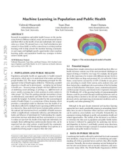 Machine Learning in Population and Public Health