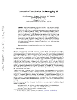 Interactive Visualization for Debugging RL