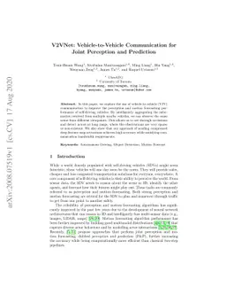 V2VNet: Vehicle-to-Vehicle Communication for Joint Perception and
  Prediction