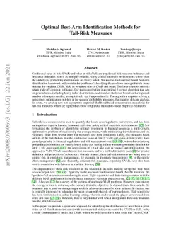 Optimal Best-Arm Identification Methods for Tail-Risk Measures
