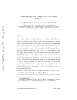 Learning Graph Edit Distance by Graph Neural Networks