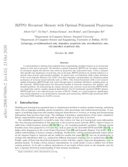 HiPPO: Recurrent Memory with Optimal Polynomial Projections