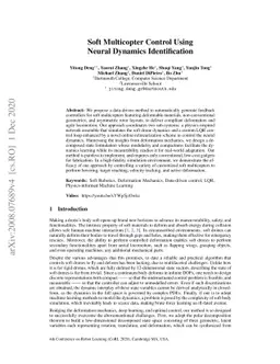 Soft Multicopter Control using Neural Dynamics Identification