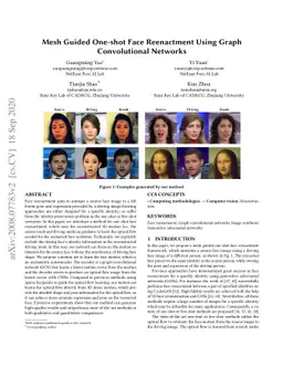 Mesh Guided One-shot Face Reenactment using Graph Convolutional Networks
