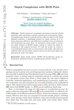 Depth Completion with RGB Prior