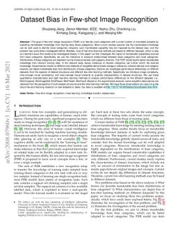Dataset Bias in Few-shot Image Recognition