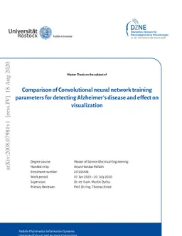 Comparison of Convolutional neural network training parameters for
  detecting Alzheimers disease and effect on visualization