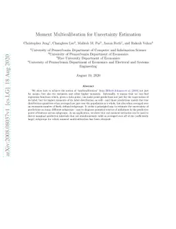 Moment Multicalibration for Uncertainty Estimation