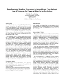 Deep Learning Based on Generative Adversarial and Convolutional Neural
  Networks for Financial Time Series Predictions
