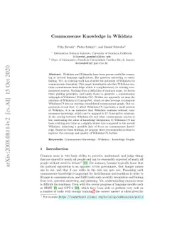 Commonsense Knowledge in Wikidata