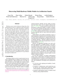 Discovering Multi-Hardware Mobile Models via Architecture Search