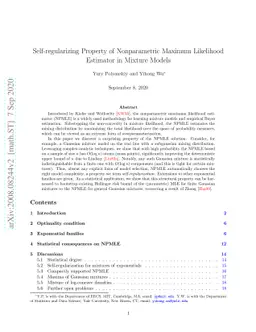 Self-regularizing Property of Nonparametric Maximum Likelihood Estimator
  in Mixture Models