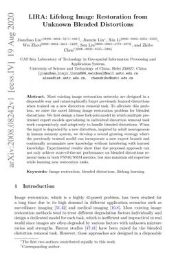 LIRA: Lifelong Image Restoration from Unknown Blended Distortions