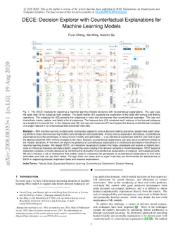 DECE: Decision Explorer with Counterfactual Explanations for Machine
  Learning Models