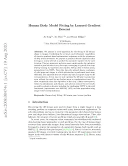 Human Body Model Fitting by Learned Gradient Descent