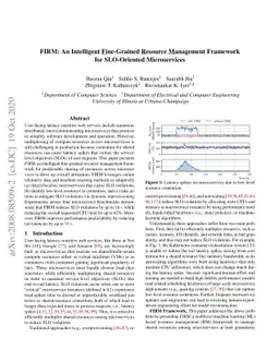 FIRM: An Intelligent Fine-Grained Resource Management Framework for
  SLO-Oriented Microservices
