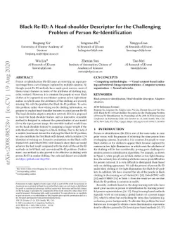 Black Re-ID: A Head-shoulder Descriptor for the Challenging Problem of
  Person Re-Identification